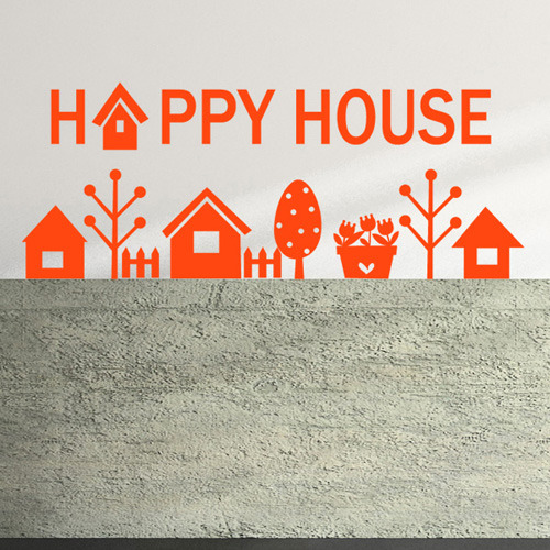 그래픽스티커[아방스] ij017-Happy House