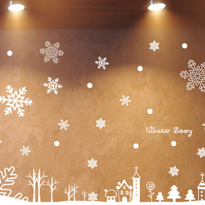 그래픽스티커[아방스] im096-해피해피크리스마스/그래픽스티커/포인트스티커/겨울/눈꽃/크리스마스/성탄절/눈내리는날