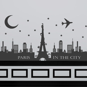 그래픽스티커[아방스] ij067-파리의 에펠탑과 도시야경