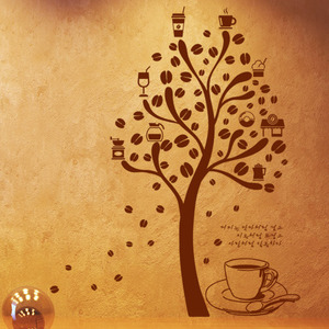 그래픽스티커[아방스] ih070-원두가 열리는 커피콩나무2