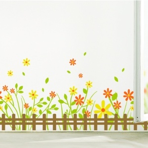 그래픽스티커[아방스]  ih403-울타리가있는꽃들의정원