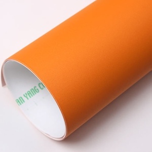 단색상인테리어필름시트지(SD906) 무광 오렌지 마이크로샌드