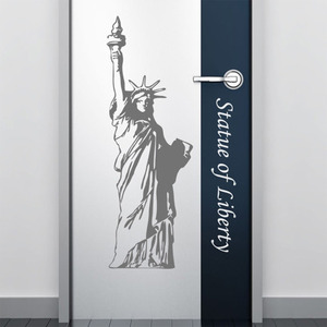 그래픽스티커[아방스] pp064-자유의여신상/Statue of Liberty/관광건축물/뉴욕항/리버티섬/그래픽스티커/풍경