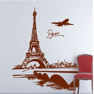 그래픽스티커(아방스) ph013-에펠탑과 세느강 (대형)