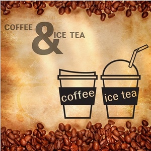 그래픽스티커[아방스] pp007-coffee  ice tea/커피&amp;#49686;스티커/창문스티커/음료스티커/티타임/인테리어스티커/포인트스티커/데코스티커