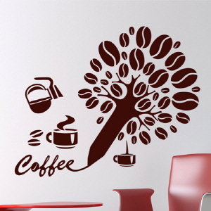 그래픽스티커 cj535-커피콩연필